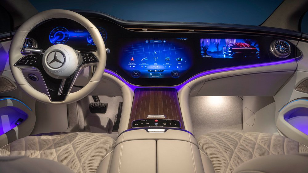The all-electric Mercedes-Benz EQS.