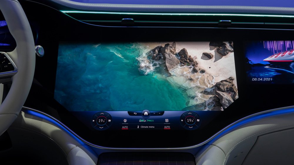 The all-electric Mercedes-Benz EQS.