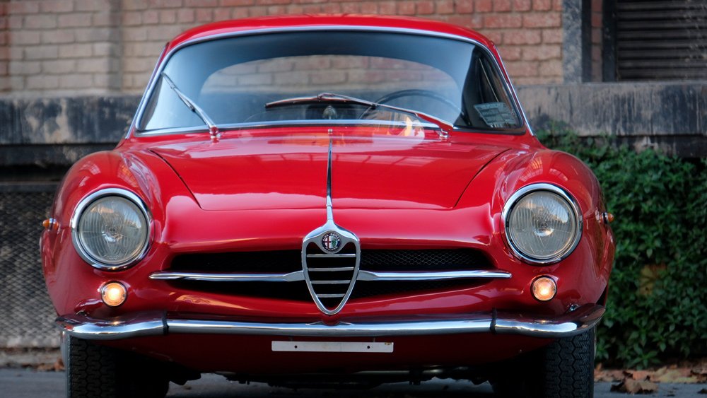 A 1962 Alfa Romeo Giulietta Sprint Speciale.