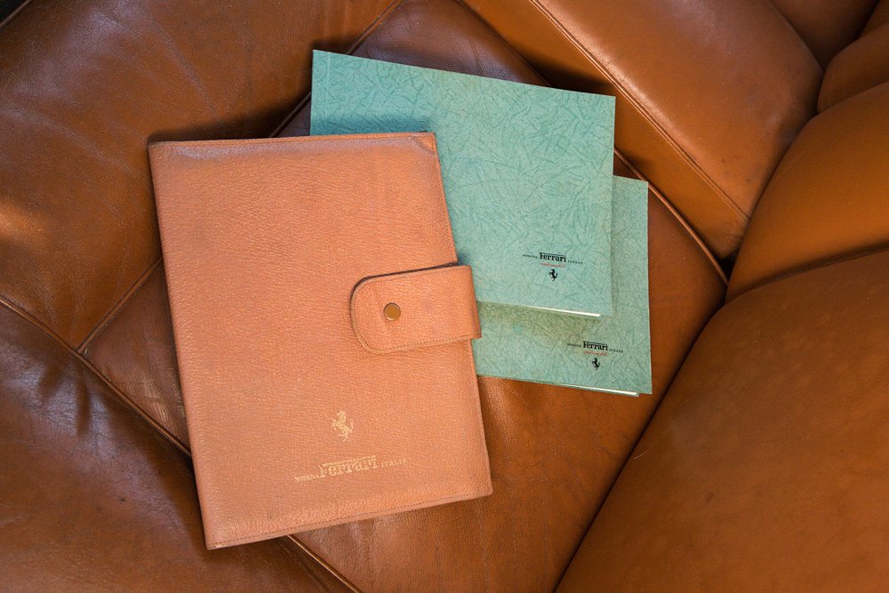 The original handbooks for a 1955 Ferrari 250 Europa GT.