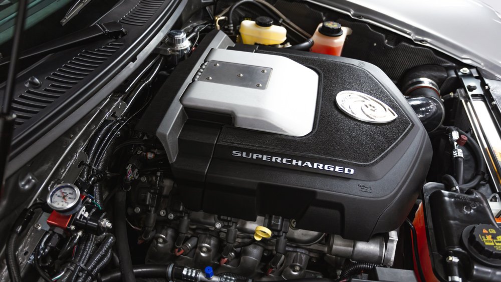 The engine in a 2015 Panoz Esperante Spyder GT.
