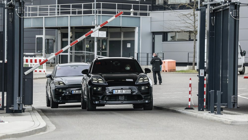Porsche starts real-world testing of its electric Macan.