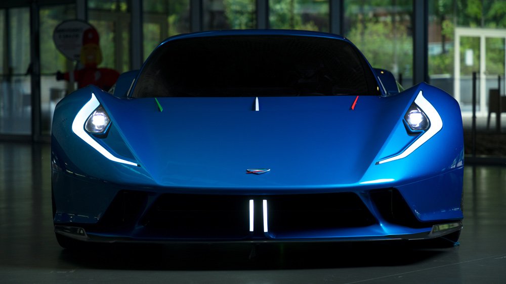 The all-electric Estrema Fulminea hypercar prototype.