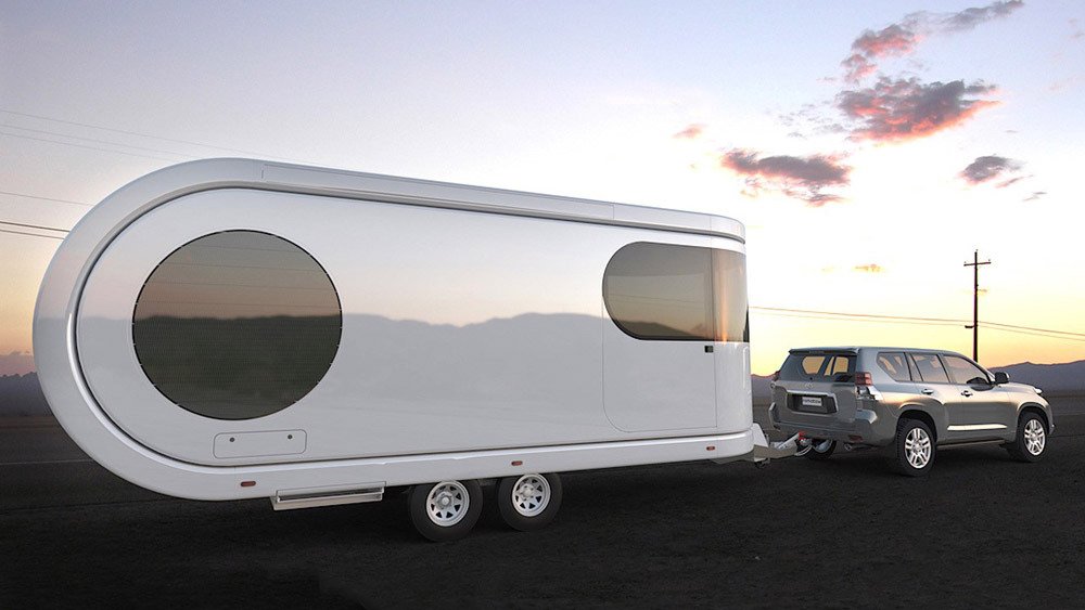 The Romotow camper trailer.