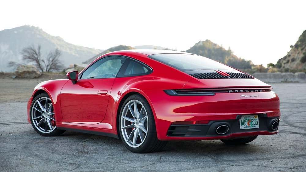 The 2021 Porsche 911 Carrera S with a manual gearbox.