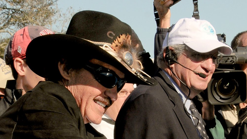 Motorsport royalty Richard Petty (left) with Bill Warner at the Amelia Island Concours d'Elegance.