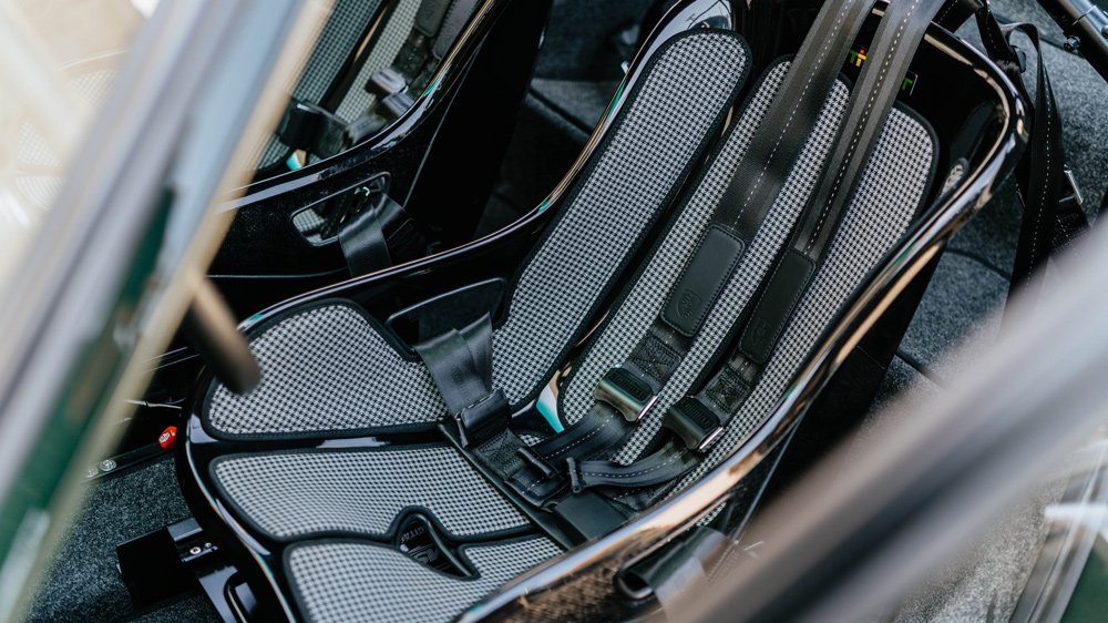 The interior of a 1968 Porsche restomod from Workshop 5001.