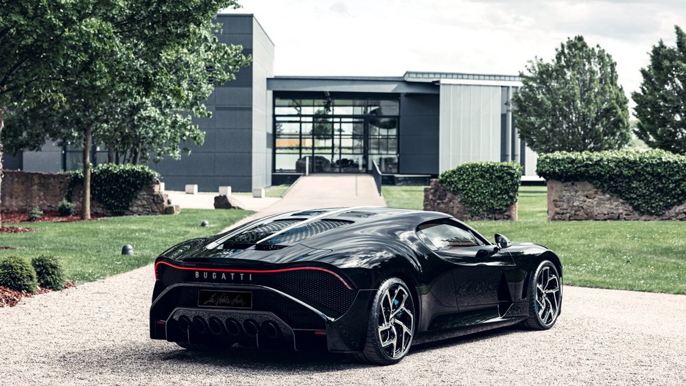 The Bugatti La Voiture Noire hypercar.