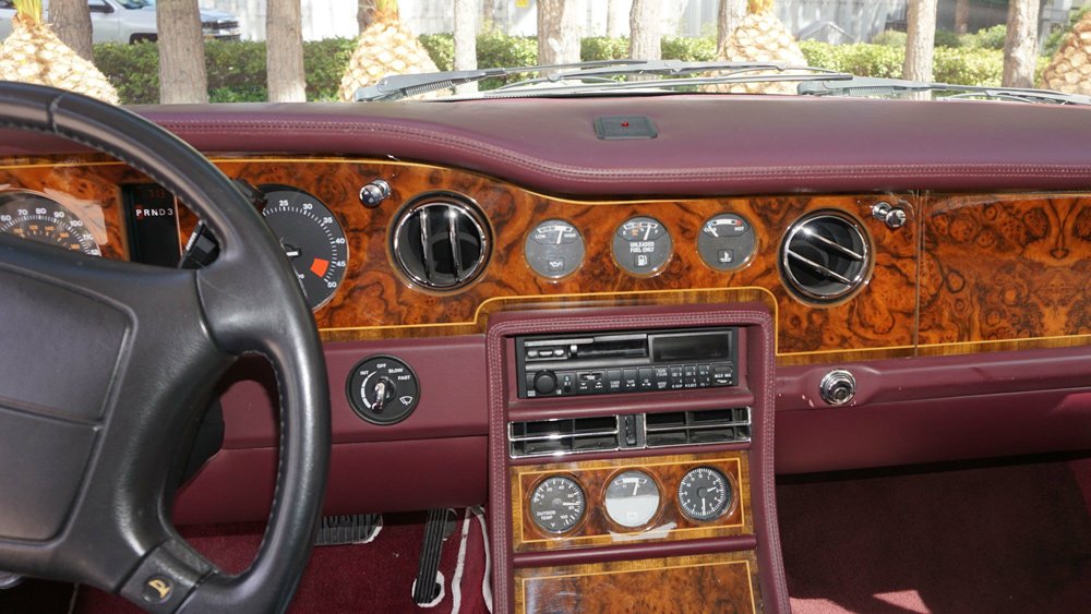 The interior of the 1994 Rolls-Royce Corniche owned by Roy Horn of Siegfried and Roy.