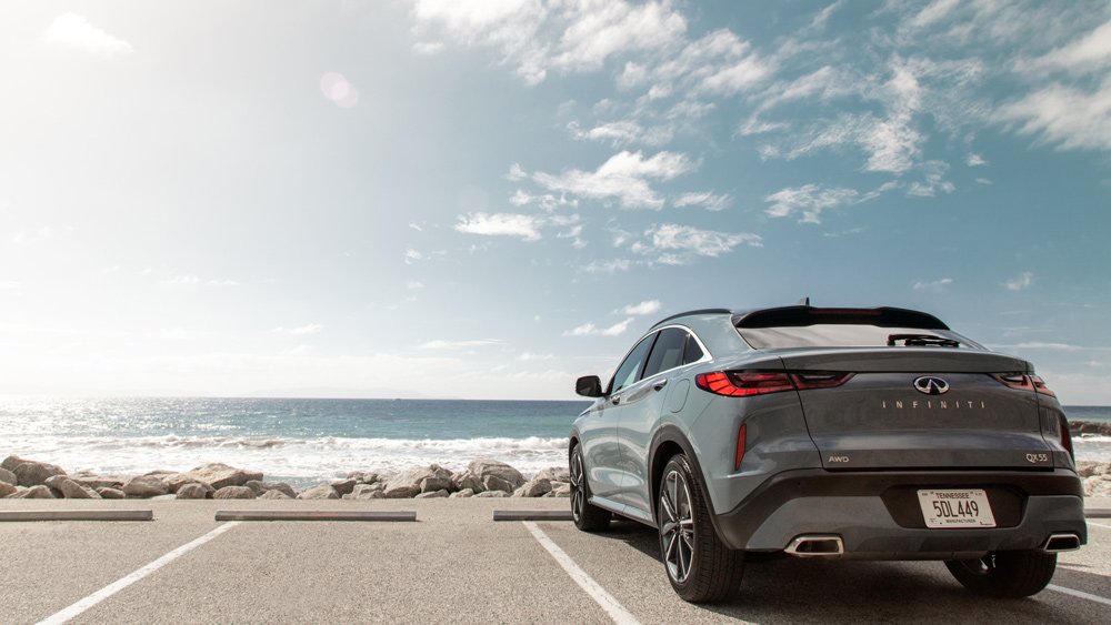The 2022 Infiniti QX55 crossover coupe.