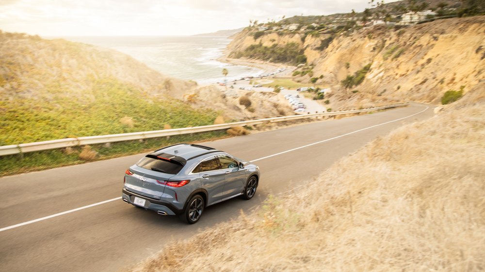 The 2022 Infiniti QX55 crossover coupe.