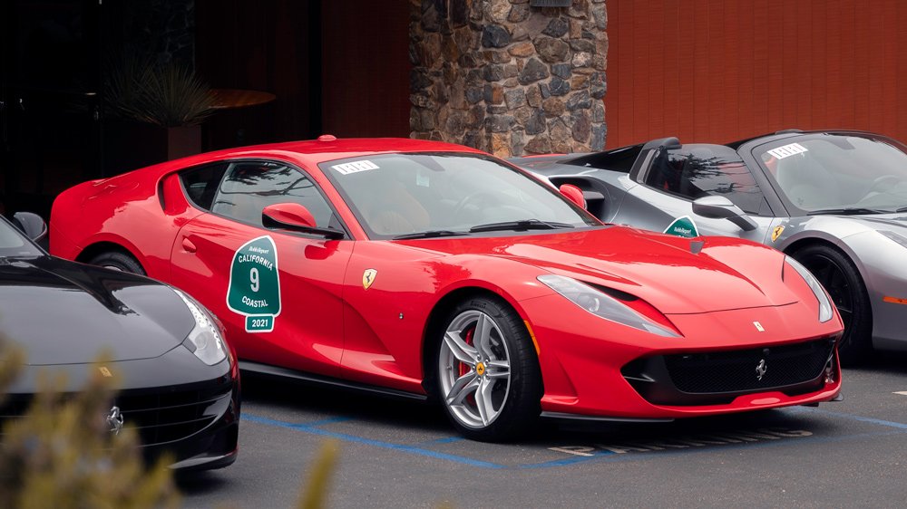 A 2019 Ferrari 812 Superfast.