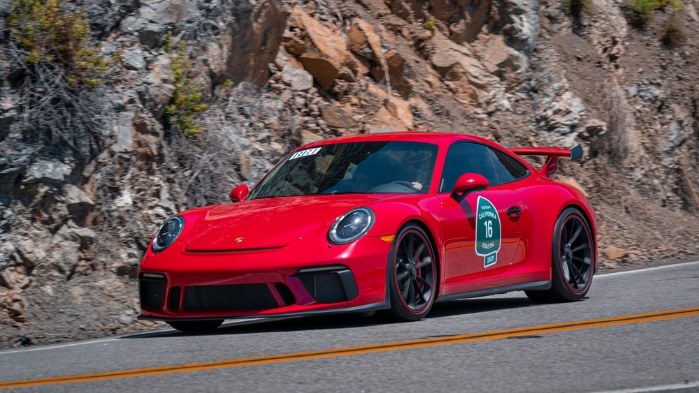 A 2018 Porsche 911 GT3.