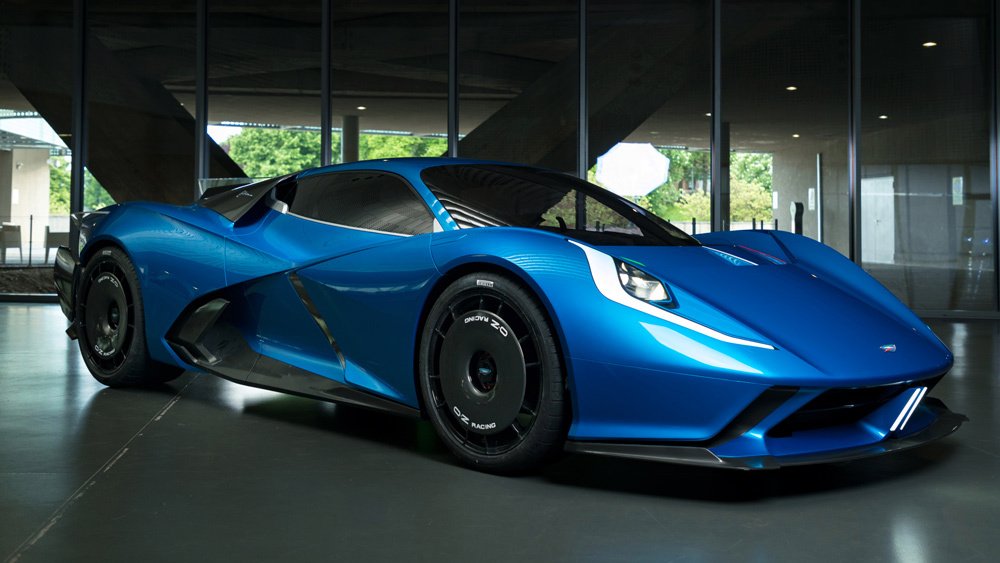 The all-electric Estrema Fulminea hypercar prototype.
