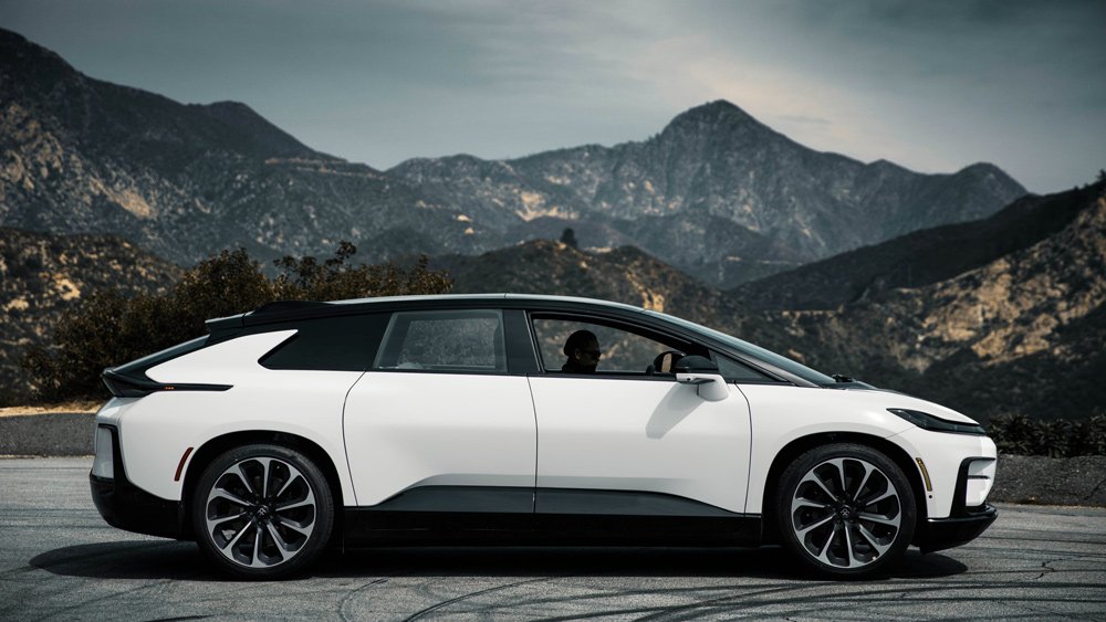 The 1,050 hp, all-electric Faraday Future FF 91.