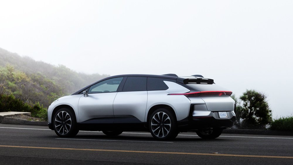 The 1,050 hp, all-electric Faraday Future FF 91.