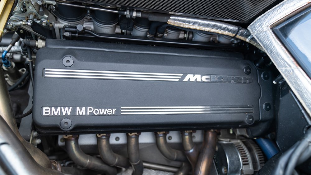 The engine inside a 1995 McLaren F1.