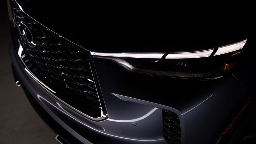 The headlight configuration on the 2022 Infiniti QX60.