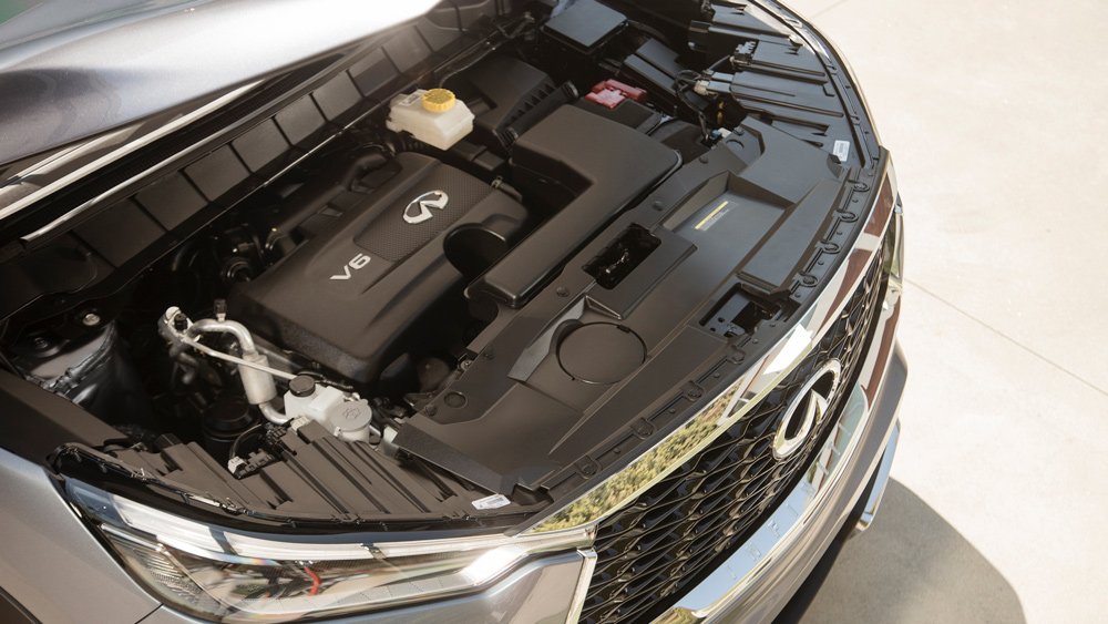 The 295 hp, 3.5-liter V-6 inside the 2022 Infiniti QX60.