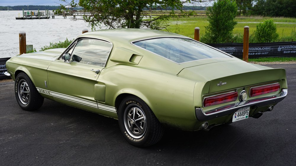 An unrestored 1967 Shelby GT500.