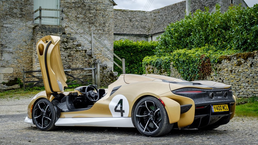The McLaren Elva supercar in England.