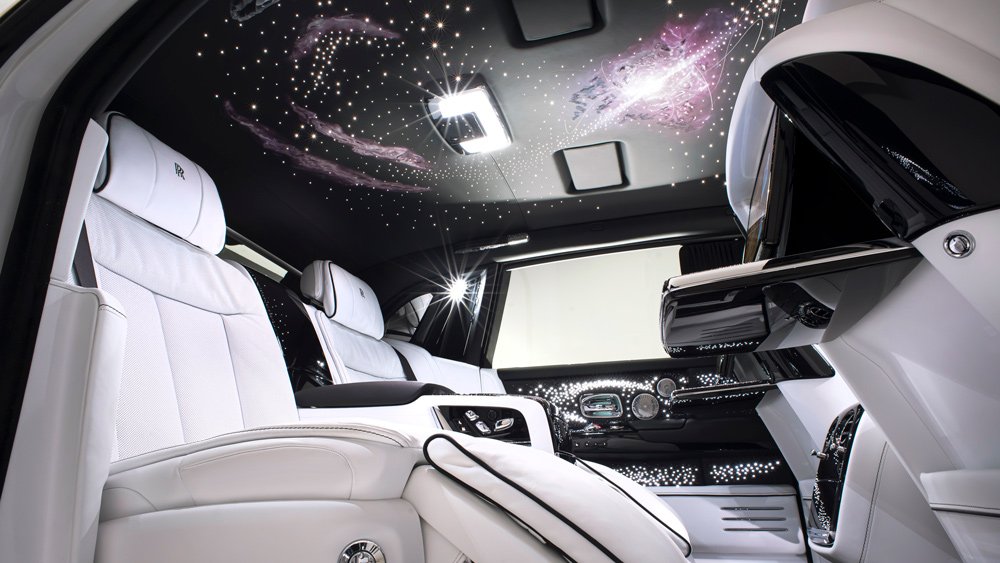 Inside the Rolls-Royce Phantom Tempus.