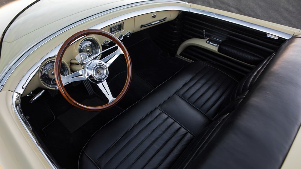 The interior of the 1954 Dodge Firearrow II concept car.