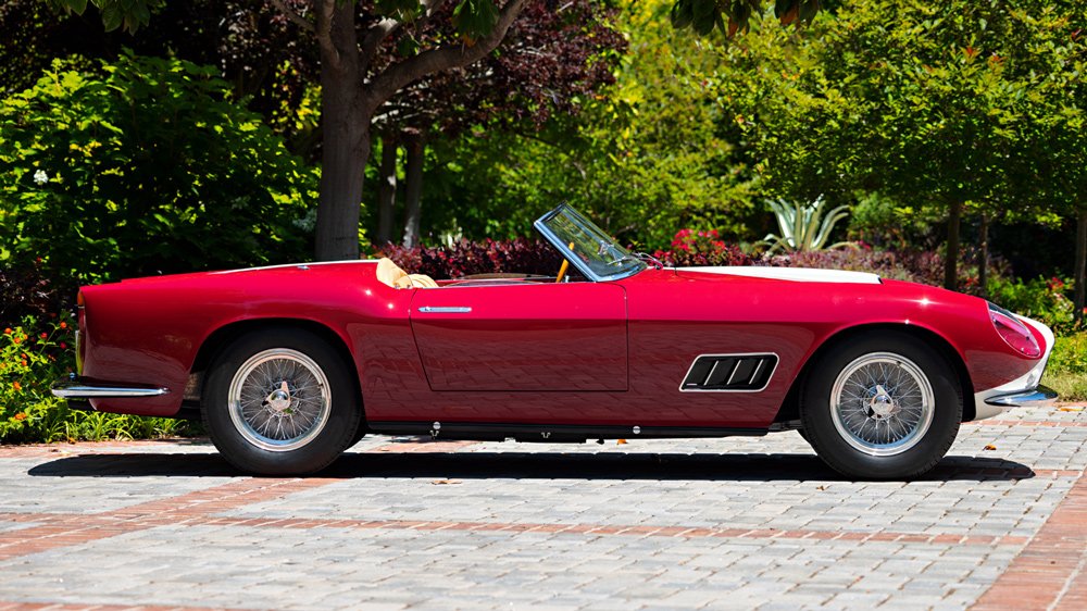 A 1959 Ferrari 250 GT LWB California Spider Competizione.