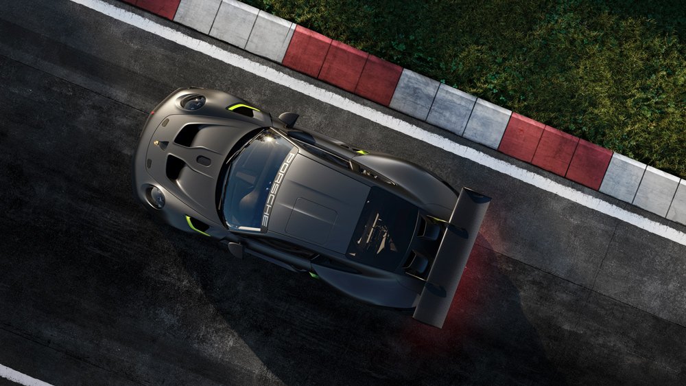 The Porsche 911 GT2 RS Clubsport 25, a track-only race car.