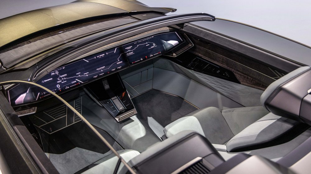 A look inside the Audi Skysphere concept car.