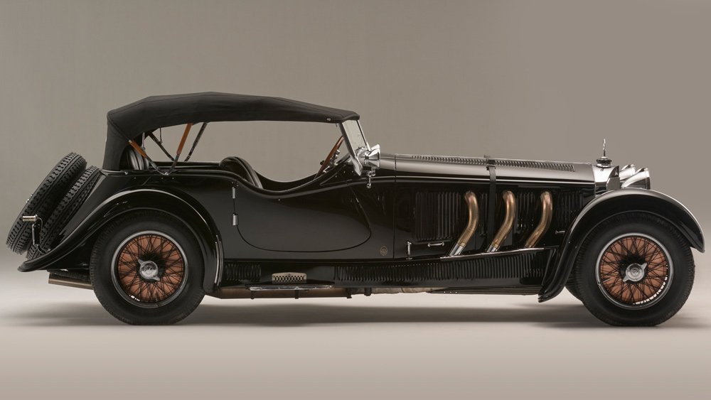 The 1928 Mercedes-Benz 26/120/180 S-Type Supercharged Sports Tourer that crossed the block for over $5.39 million through Bonhams..