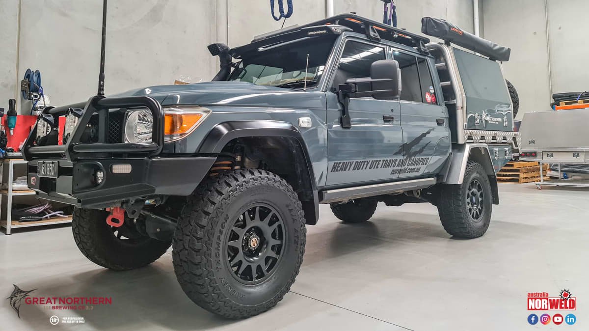 Norweld tray and canopy 79 Series LandCruiser