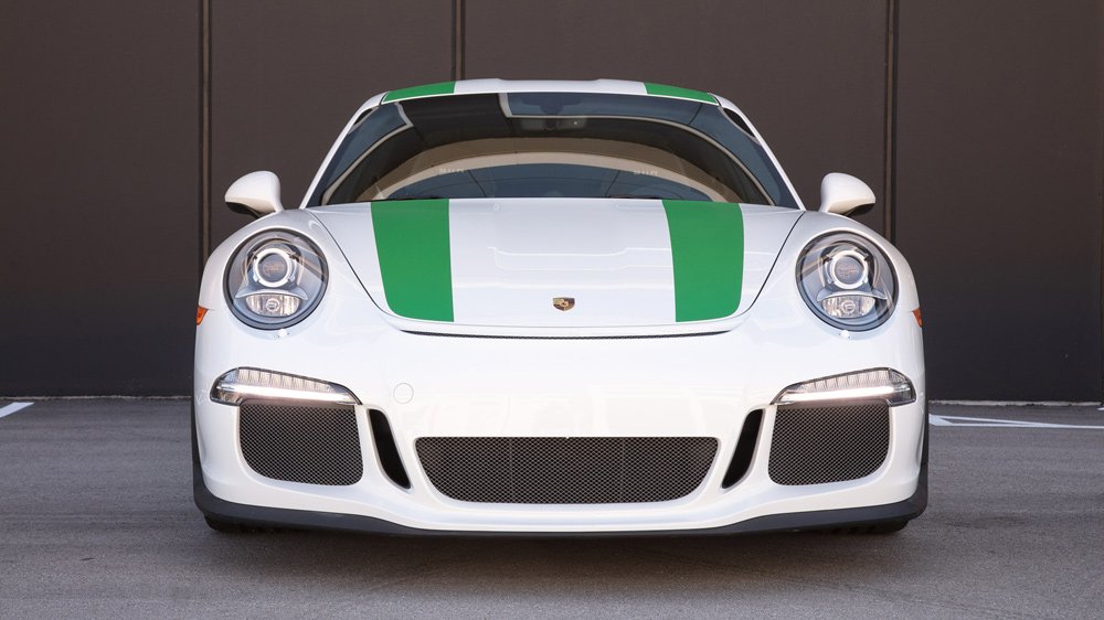A 2016 Porsche 911 R.
