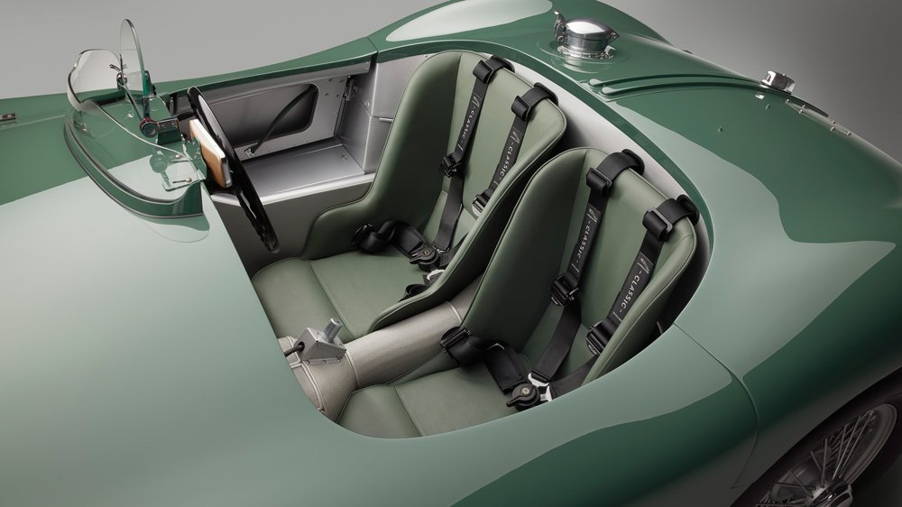 The cockpit of Jaguar's C-type Continuation.