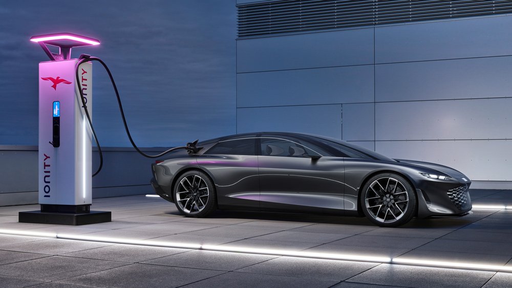The Audi Grandsphere concept car.