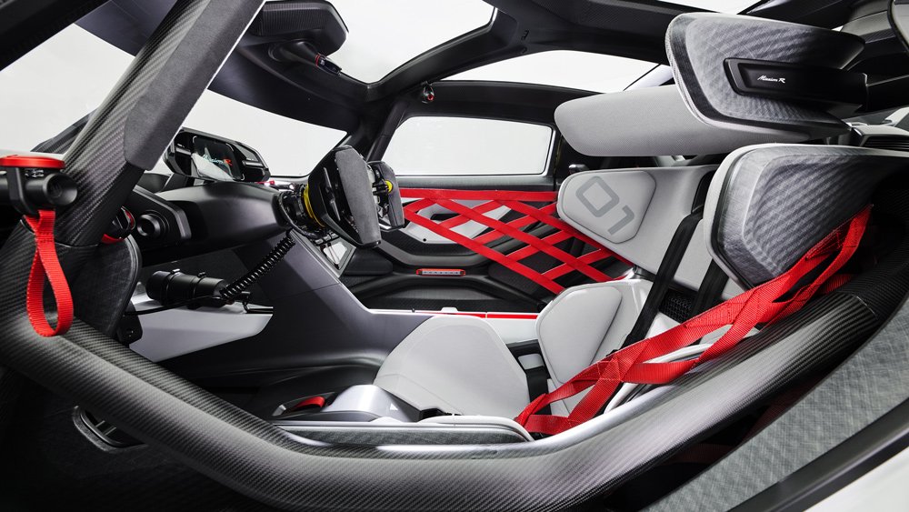 Porsche's Mission R, an all-electric concept race car.