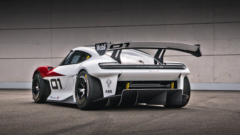 Porsche's Mission R, an all-electric concept race car.