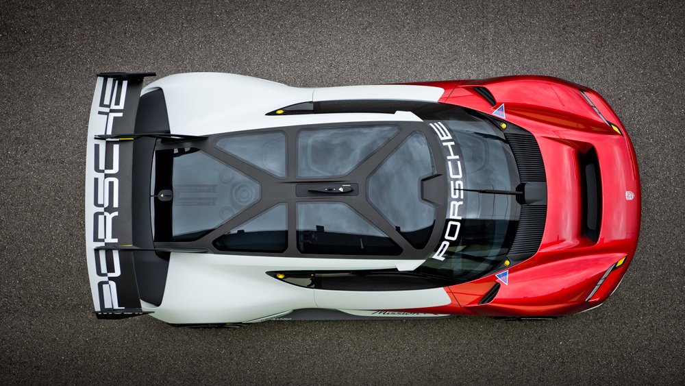 Porsche's Mission R, an all-electric concept race car.