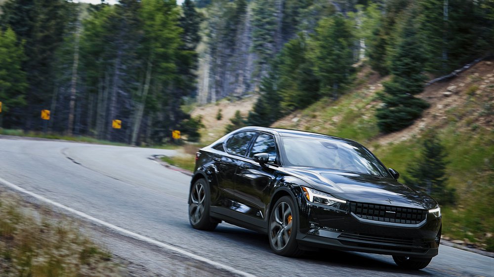 The 2022 Polestar 2 electric vehicle in New Mexico.