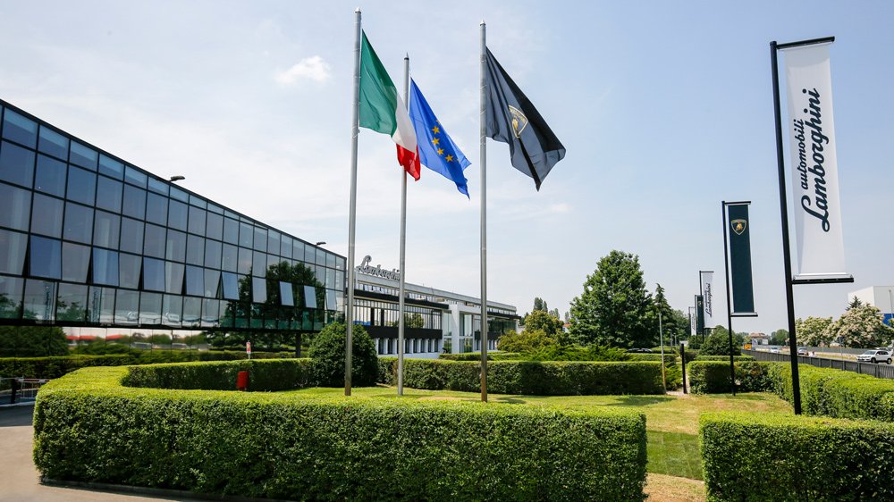 The headquarters for Automobili Lamborghini in Sant'Agata Bolognese, Italy.