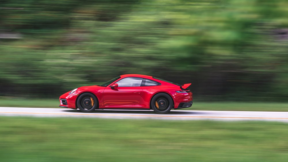 Driving a 2022 Porsche 911 GTS.