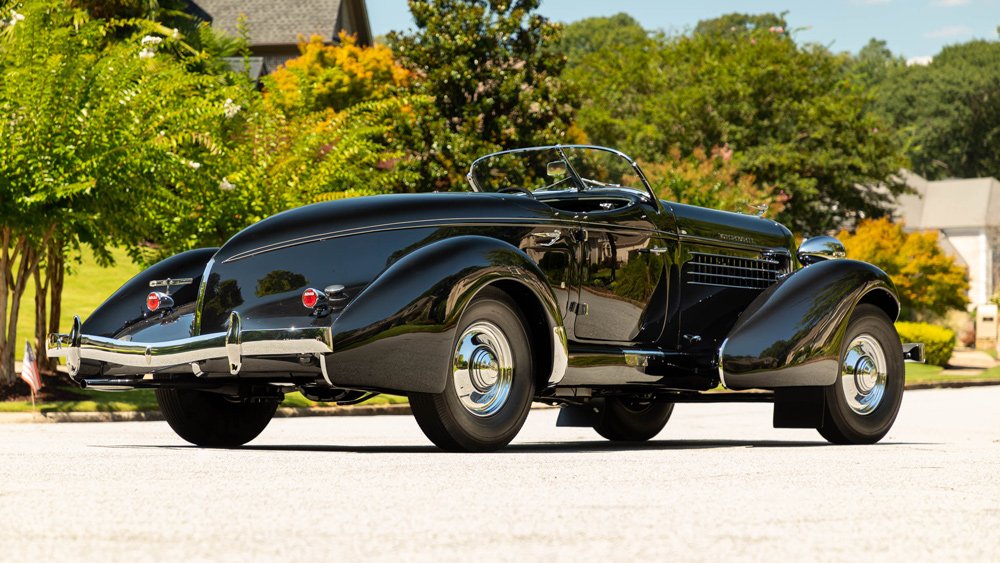 A 1935 Auburn 851 Supercharged Speedster.