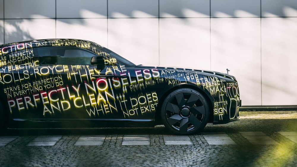 Rolls-Royce's all-electric Spectre still under wraps.