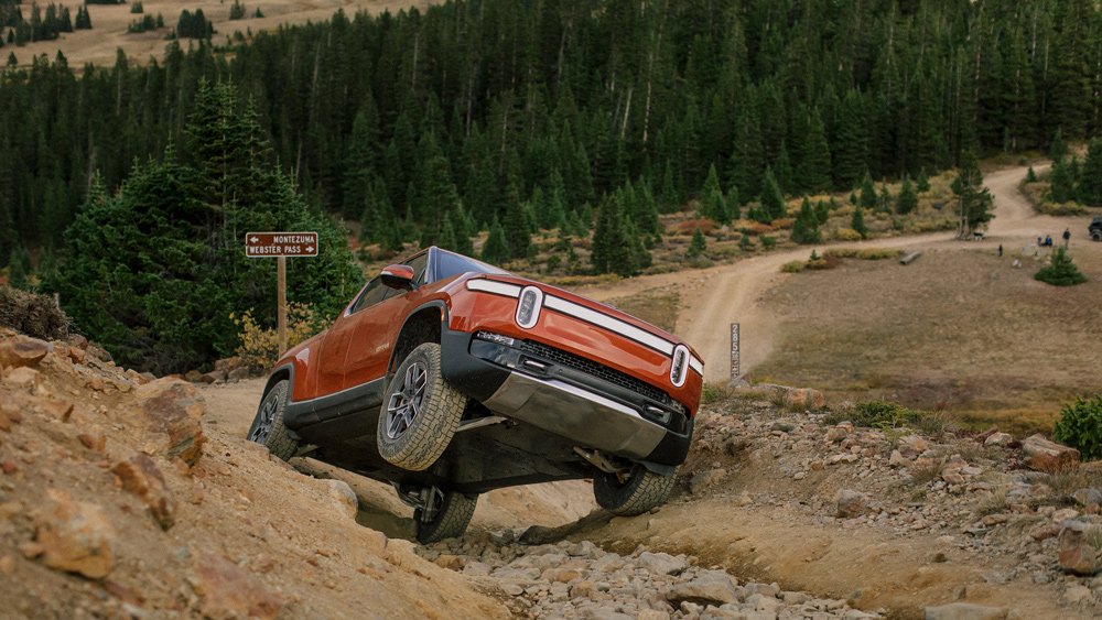 The Rivian R1T electric truck.