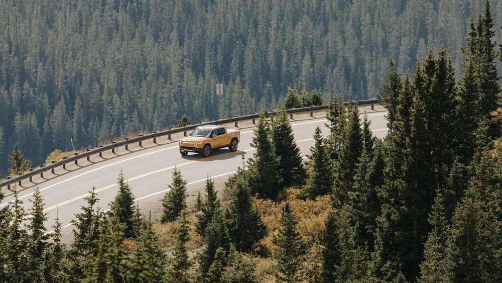 The Rivian R1T electric truck.