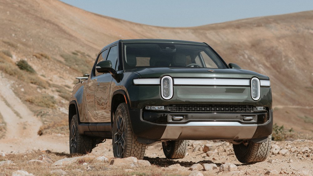 The Rivian R1T electric truck.