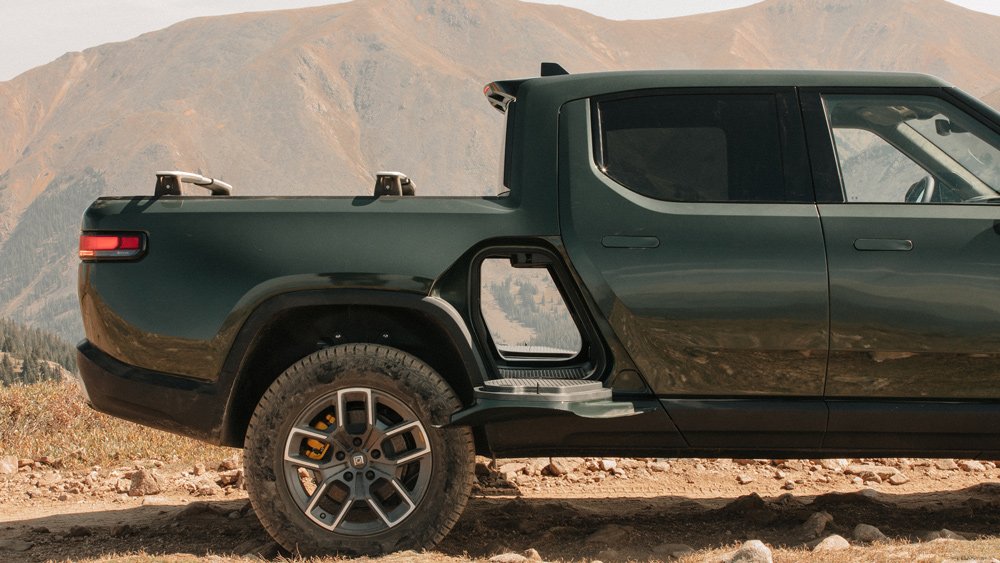 The Rivian R1T electric truck.