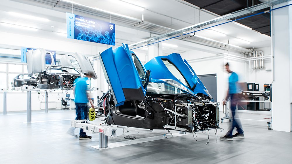 Rimac Nevera Assembly Line