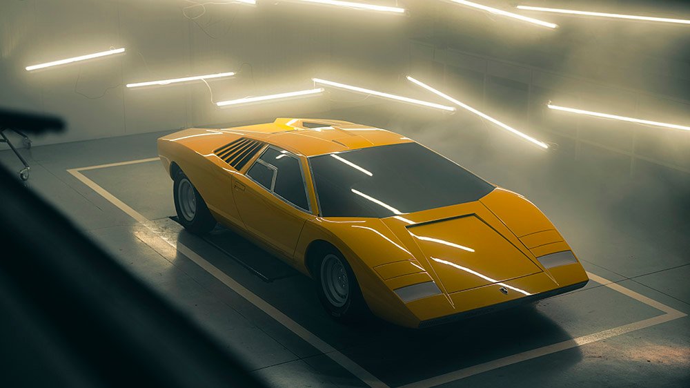 The Lamborghini Countach LP500 reconstruction