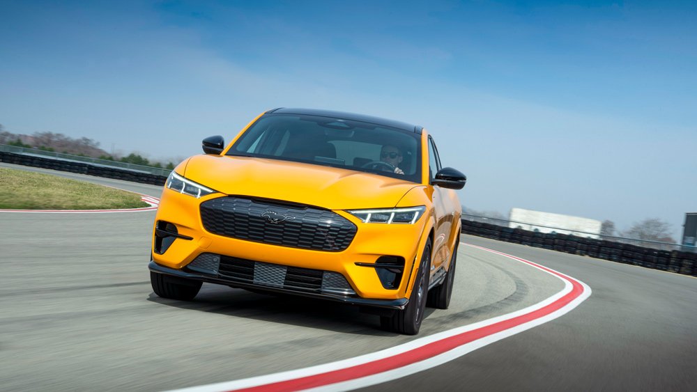 The Ford Mustang Mach-E GT Performance Edition all-electric crossover.